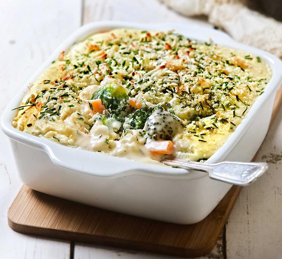 κουνουπιδι ογκρατεν με μπεικον