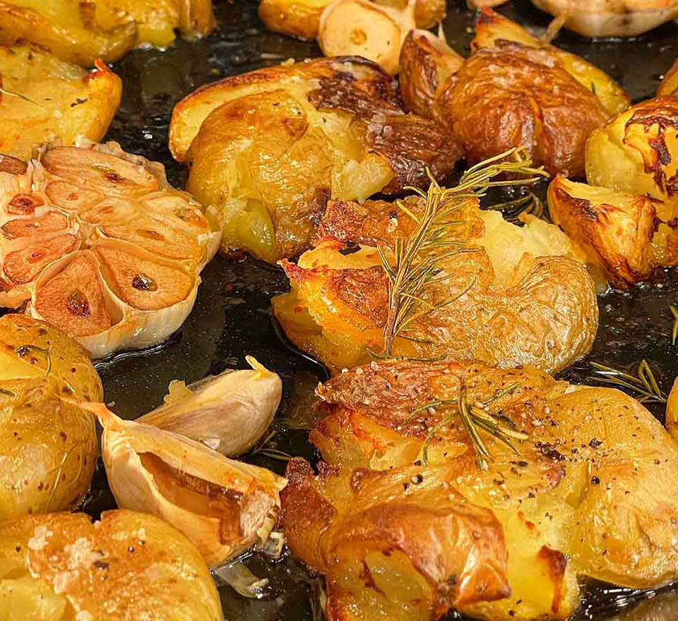 τσακιστεσ πατατεσ - τραγανεσ πατατεσ baby φουρνου