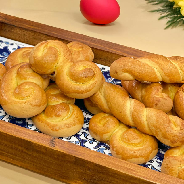 Κουλουράκια λεμονιού με μαστίχα