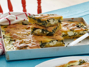 Μπατζίνα με σπανάκι