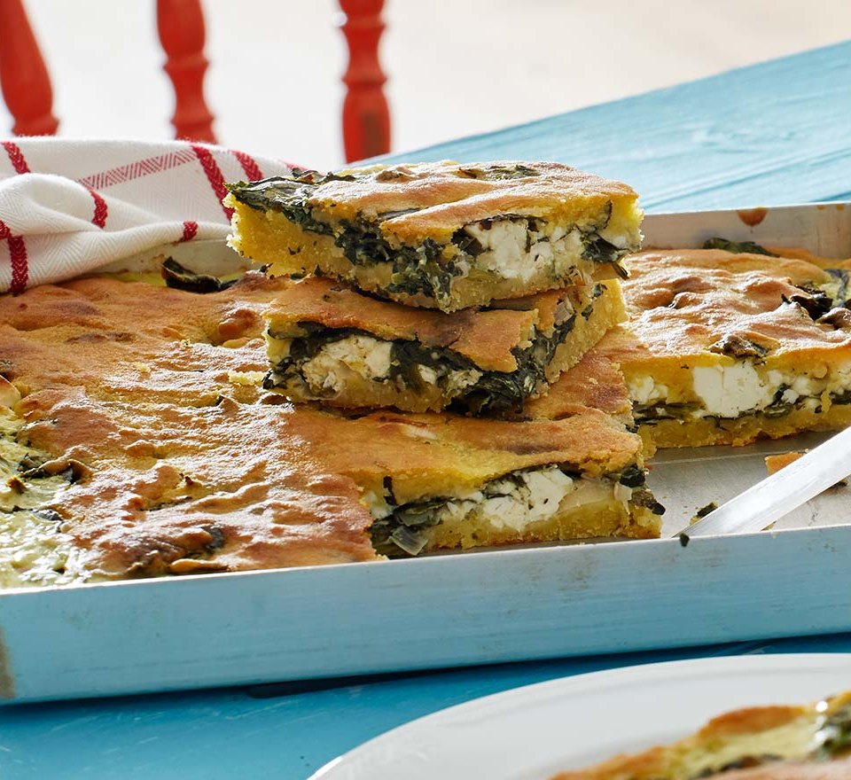 μπατζινα με σπανακι