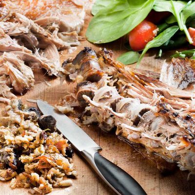 πασχαλινό αρνί γεμιστό με ρύζι