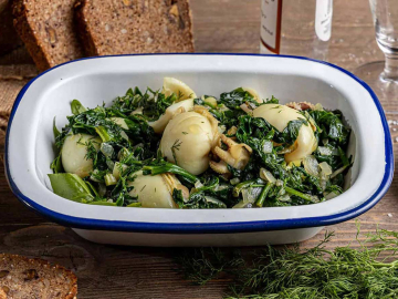 Σουπιές με σπανάκι