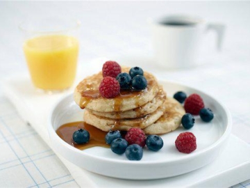 Pancakes με βρώμη και μπανάνα