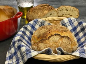 εύκολο ψωμί χωρίς ζύμωμα φρατζόλα σαν προζύμι συνταγη