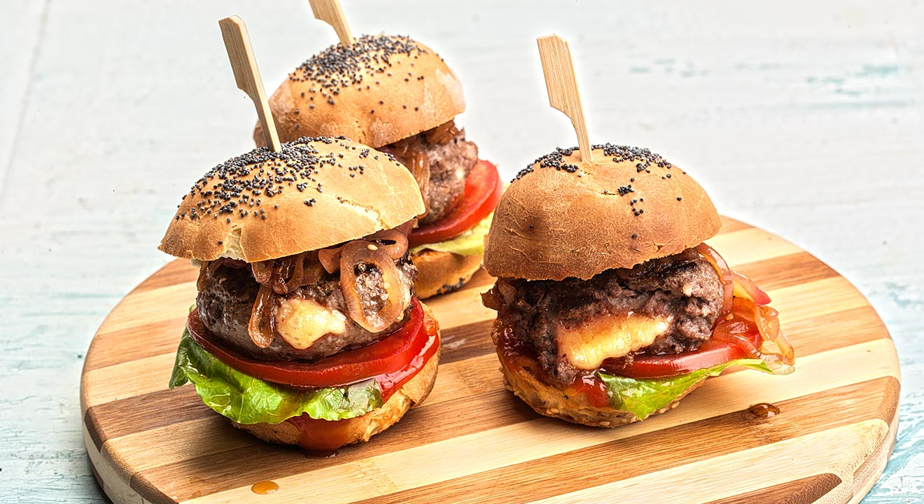mini burger - μίνι μπέργκερ - mini burger για παιδικο παρτυ