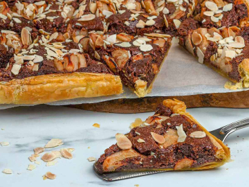 Τάρτα αχλάδι με σοκολάτα