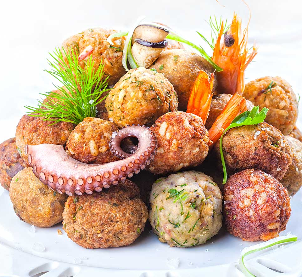 κεφτεδακια θαλασσινων