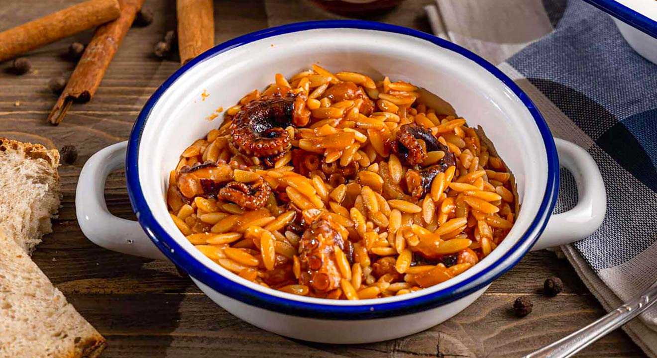 χταποδι με ρυζι - χταποδοπίλαφο