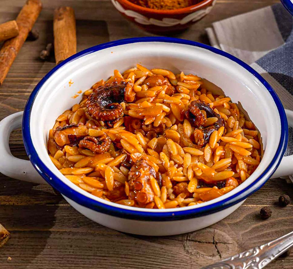 χταποδι με ρυζι - χταποδοπίλαφο