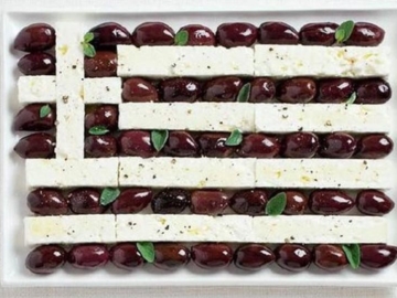 Εθνικές σημαίες, δημιουργημένες από τα παραδοσιακά τρόφιμα κάθε χώρας