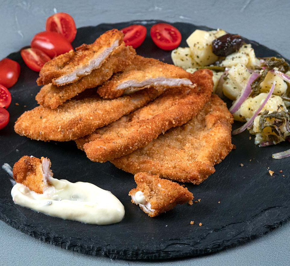 σνιτσελ κοτοπουλο - σνιτσελ στο φουρνο