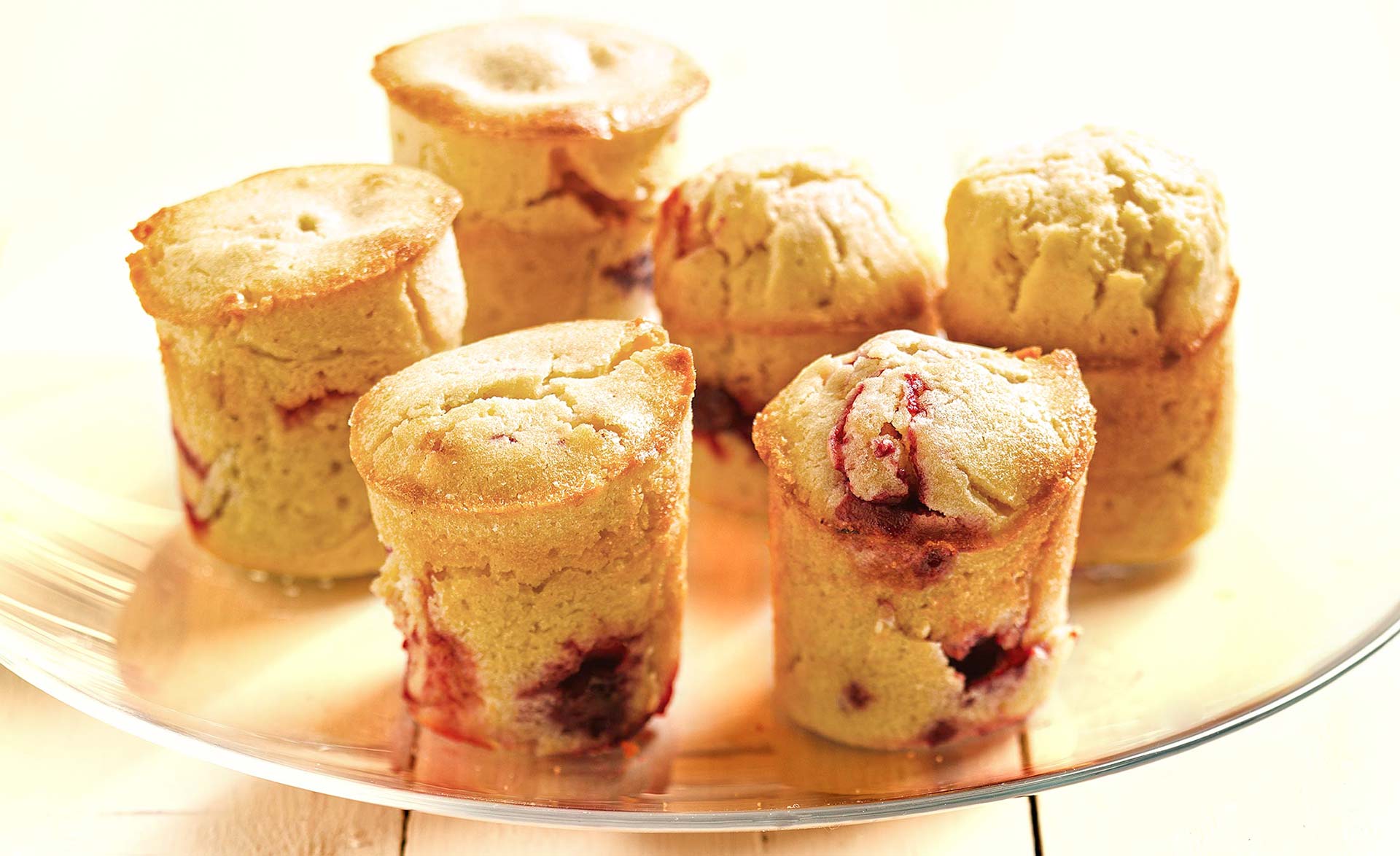 muffins με βατόμουρα