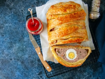 Ρολό κιμά σε σφολιάτα (Wellington)