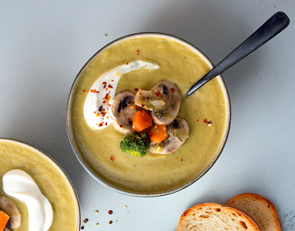 σουπα λαχανικων βελουτε