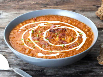 Ντοματόσουπα με κριθαράκι