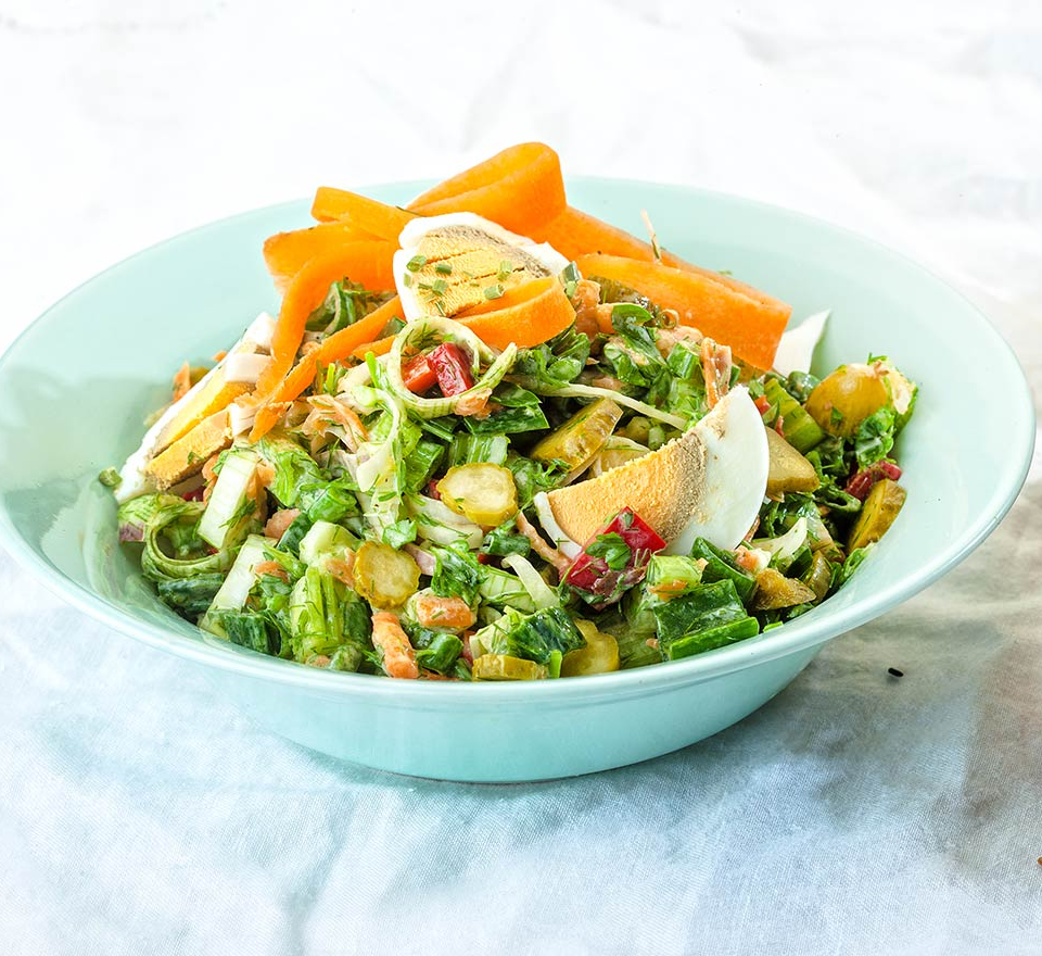 σαλατα με αυγα και μαγιονεζα