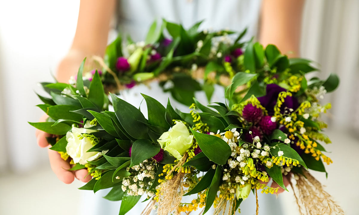 πρωτομαγιάτικο στεφάνι