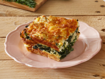 Σουφλέ με σπανάκι και ψωμί