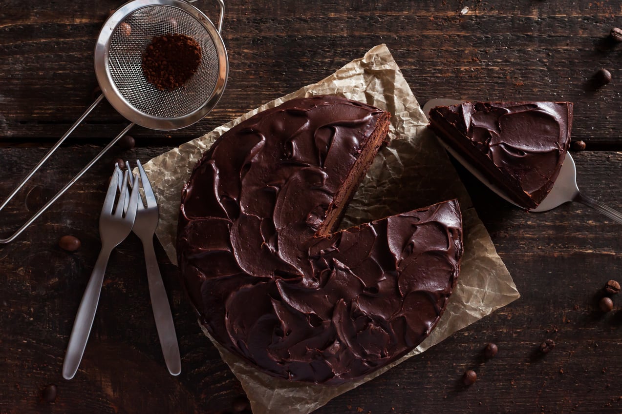 νηστίσιμη τούρτα σοκολάτας της Αργυρώς