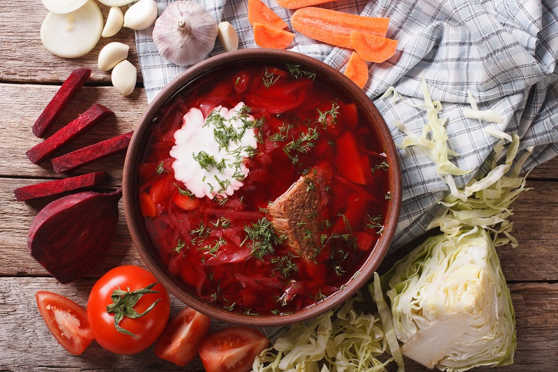 παντζαροσουπα σουπα μπορσ με παντζαρια borsch borscht