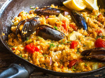 Μύδια πιλάφι