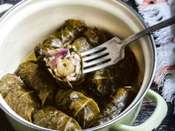 Ντολμαδάκια με γαρίδες