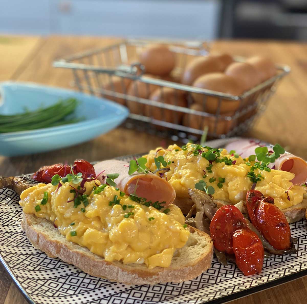 scrambled eggs