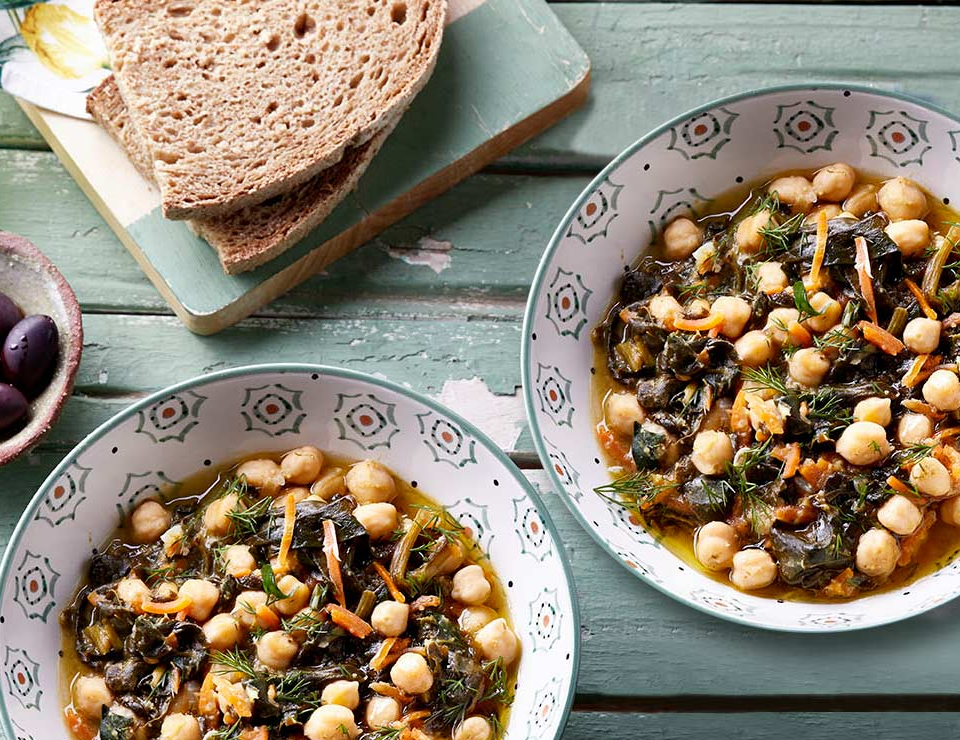 ρεβυθια με σπανακι