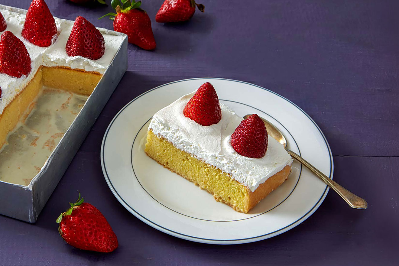 Κέικ με ζαχαρούχο ή tres leches