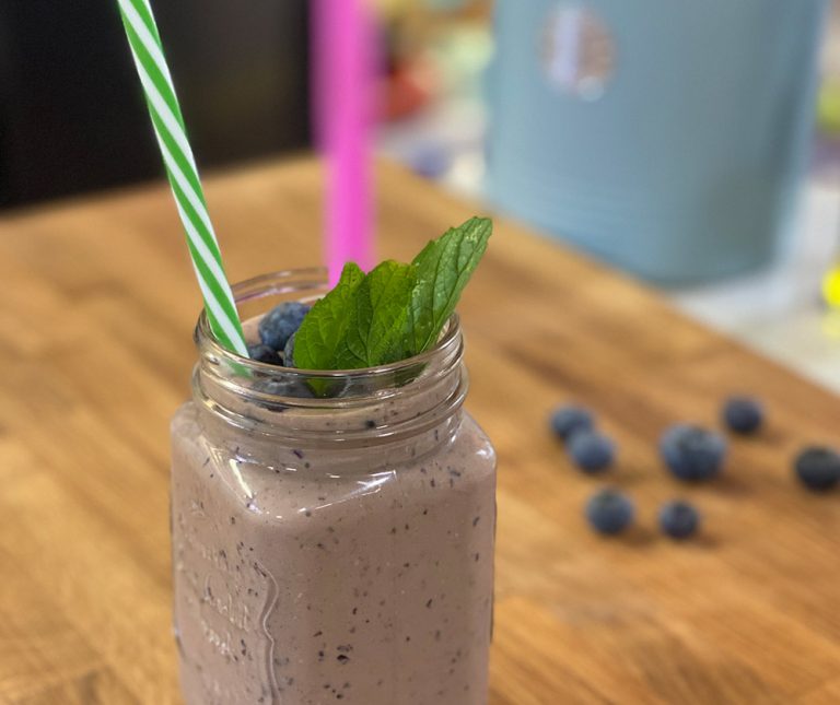 Σμούθι (smoothie) πρωτεΐνης με μπανάνα