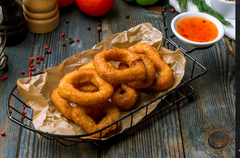 Onion rings τραγανά και αφράτα