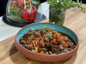 Συκώτι μοσχαρίσιο λαδορίγανη