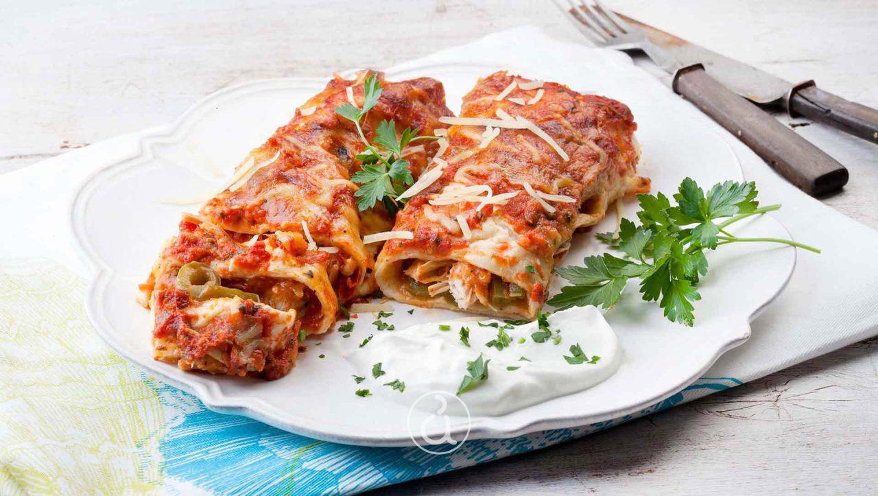 Enchiladas με κοτόπουλο