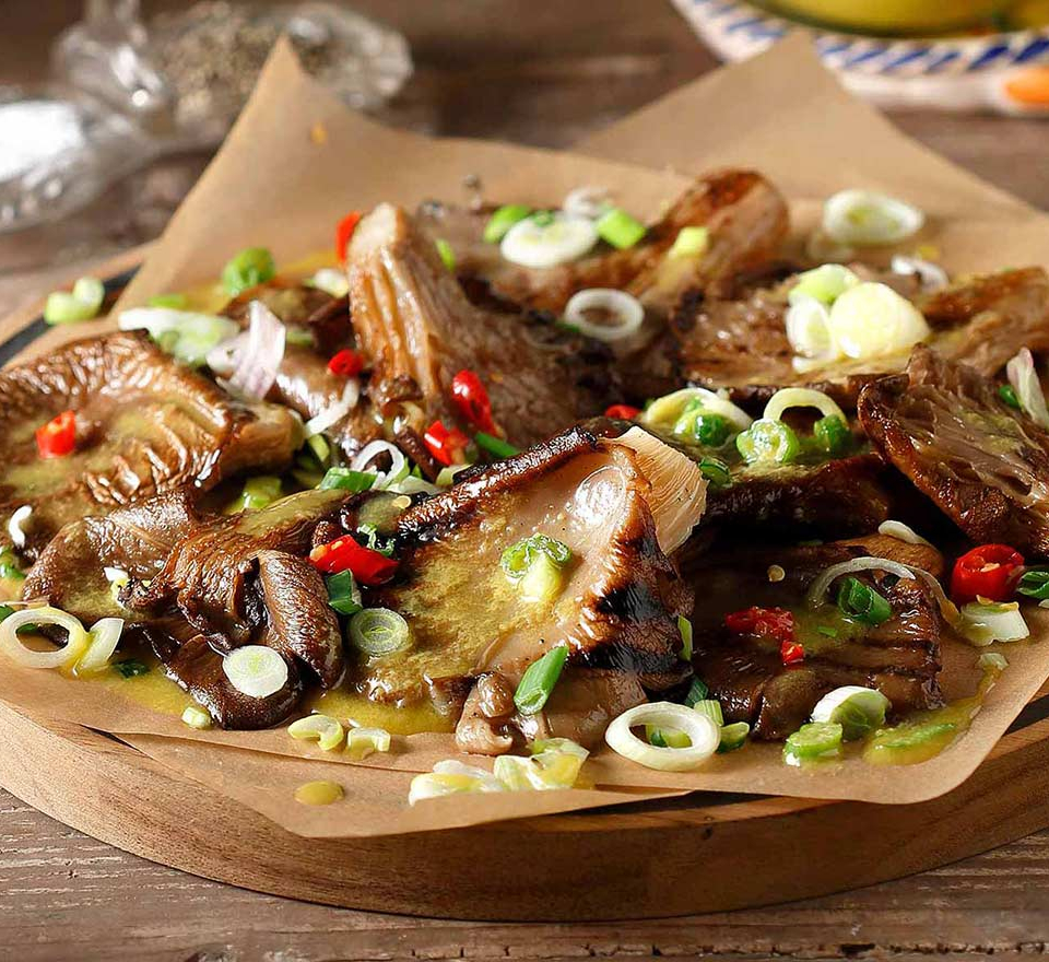 μανιταρια πλευρωτουσ στο φουρνο - μανιταρια στο φουρνο