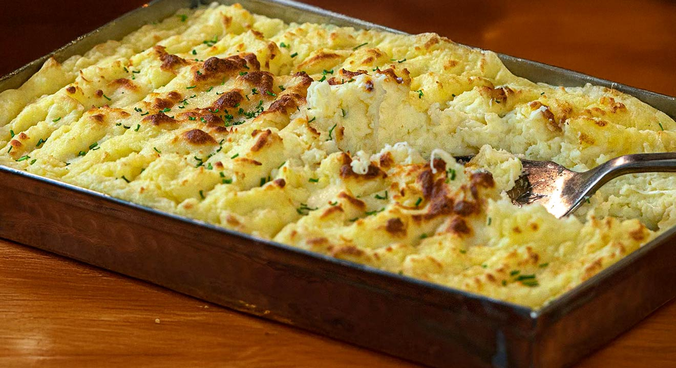 πουρές πατάτας ογκρατέν