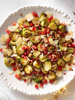 Λαχανάκια Βρυξελλών με μπέικον και παρμεζάνα