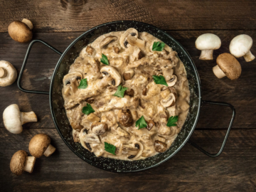 Vegan μανιτάρια λεμονάτα