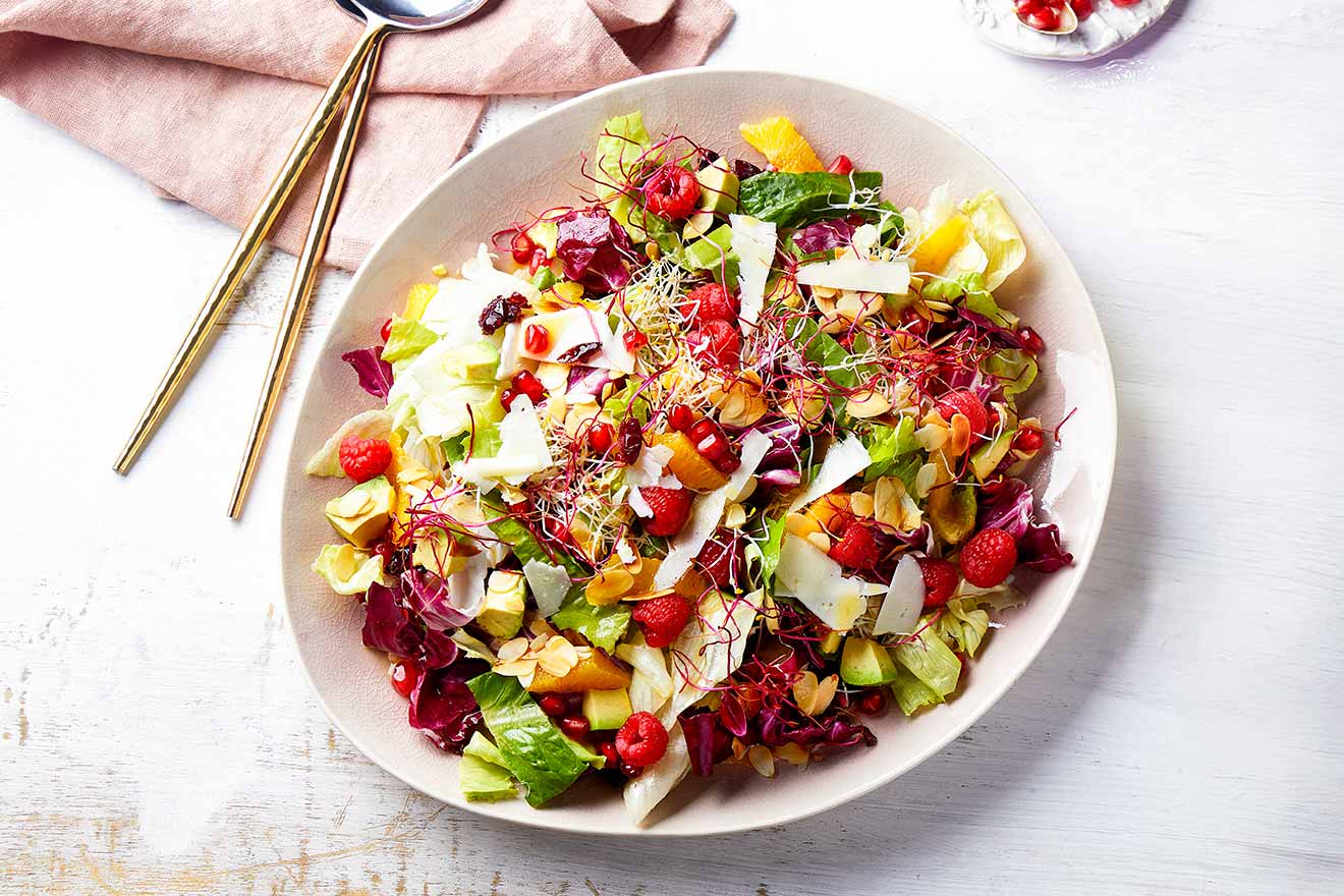 Σαλάτα με ρόδι και πορτοκάλι