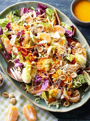 Χειμωνιάτικη σαλάτα μανταρίνι