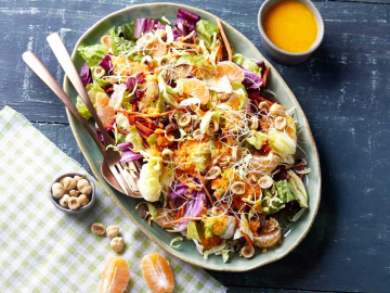 Χειμωνιάτικη σαλάτα μανταρίνι