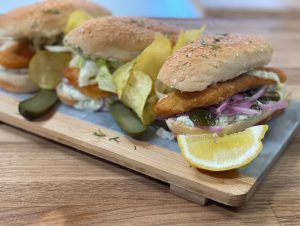 Fish burger της Αργυρώς Μπαρμπαρίγου