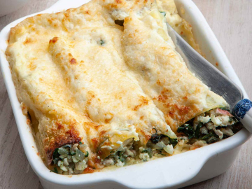 Κανελόνια με σπανάκι