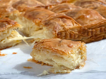 Κασερόπιτα με φύλλο κρούστας