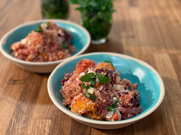 Vegan πιλάφι κινόα με λαχανικά