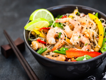 Νουντλς με γαρίδες (noodles)