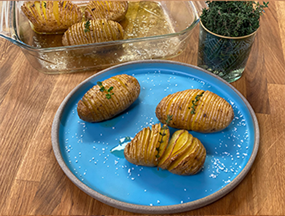Πατάτες ακκορντεόν Hasselback