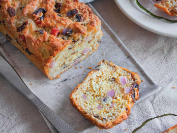 Αλμυρό κέικ με μανιτάρια