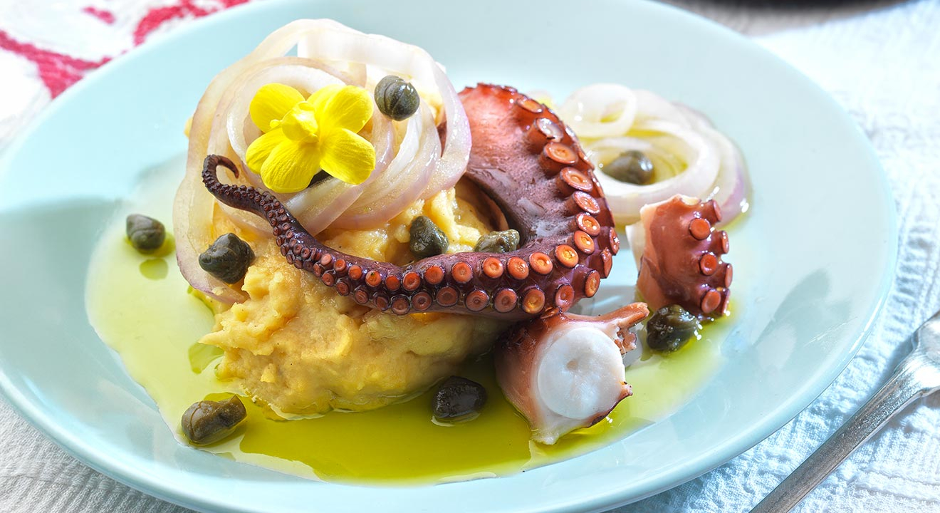 χταποδι με φαβα