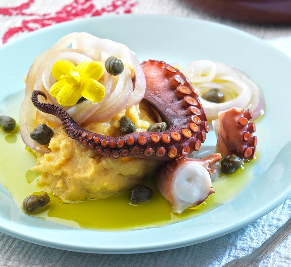 χταποδι με φαβα